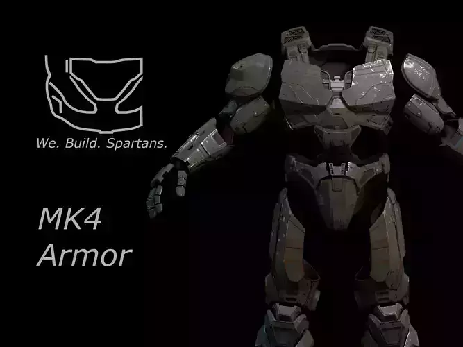 HALO Wars 2 Mk IV armor only 3d print files 3D print model