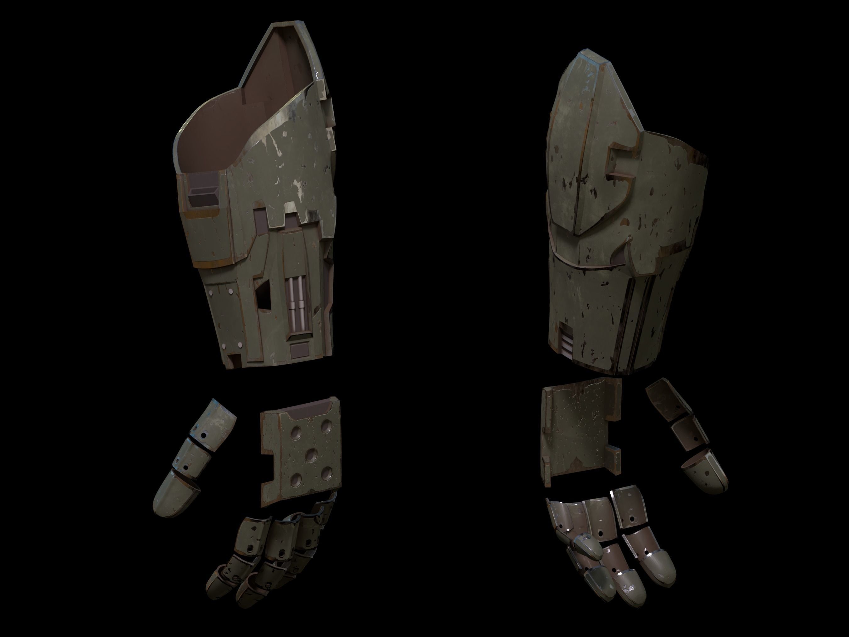 HALO Wars 2 Mk IV armor only 3d print files 3D print model_6