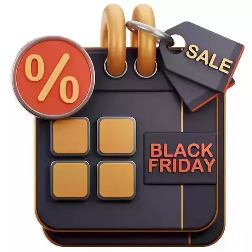 Black Friday Sale 3D Icon