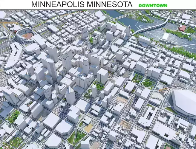 Minneapolis Downtown Minnesota USA