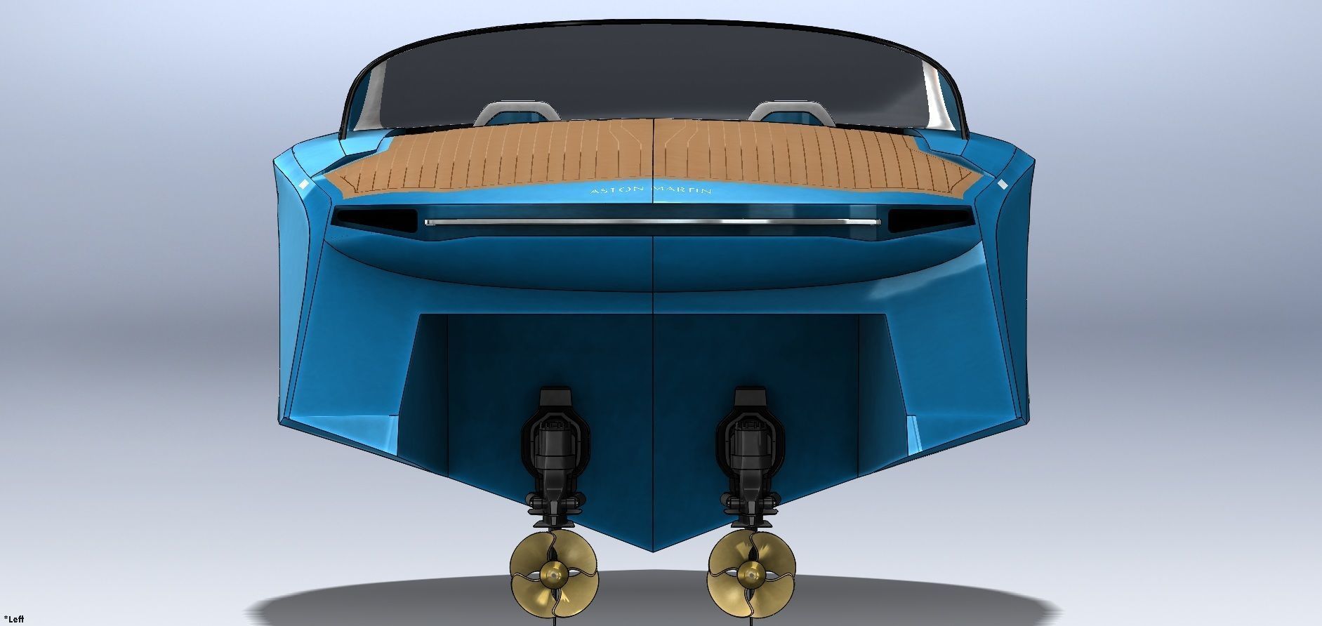 Aston Martin AM37 powerboat 3D model_11