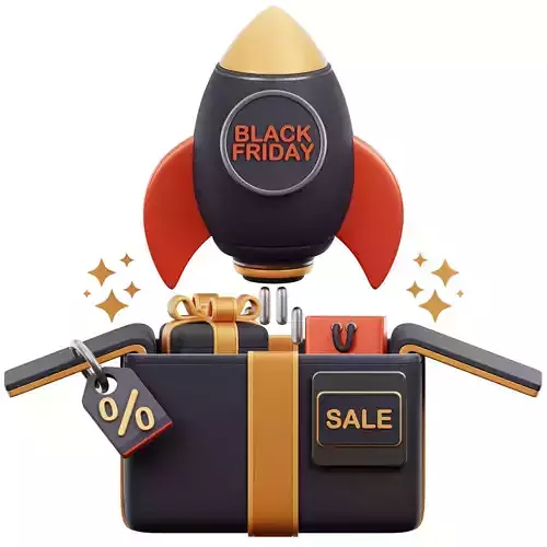 Black Friday Offer 3D Icon