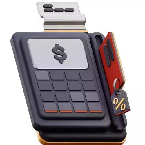 Credit Card Machine 3D Icon