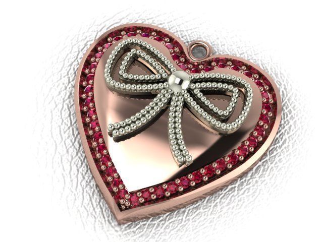 Heart Pendant 3D print model_1