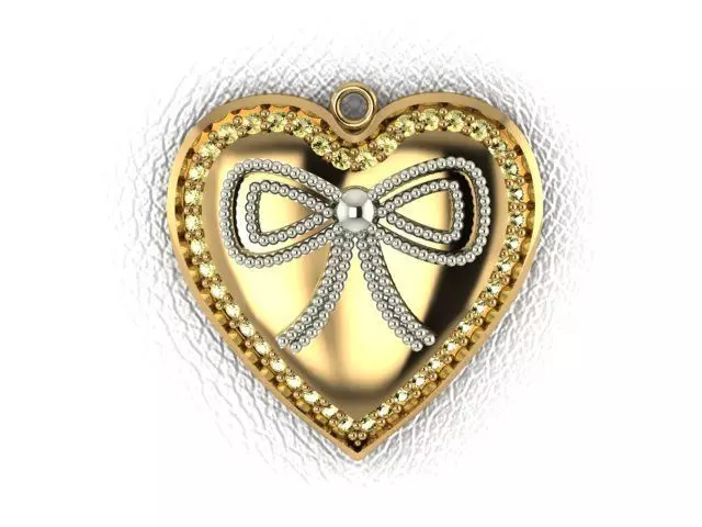 Heart Pendant 3D print model_0