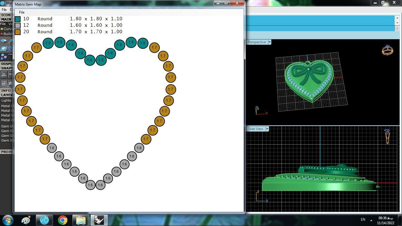 Heart Pendant 3D print model_4