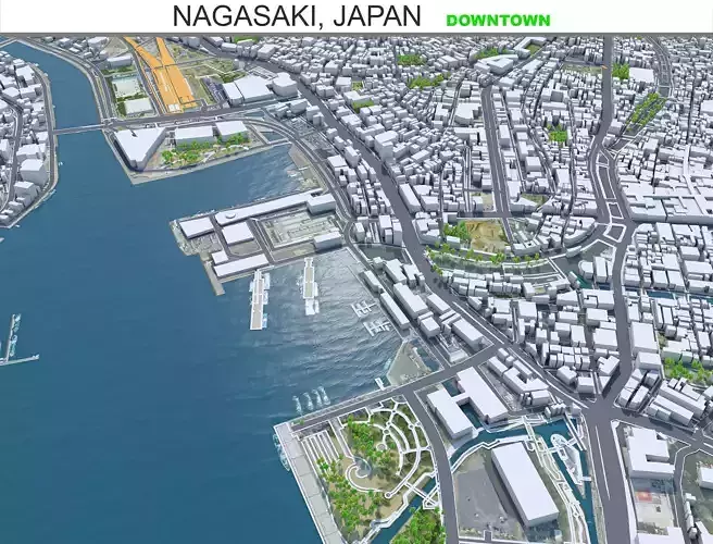 Nagasaki Downtown Japan