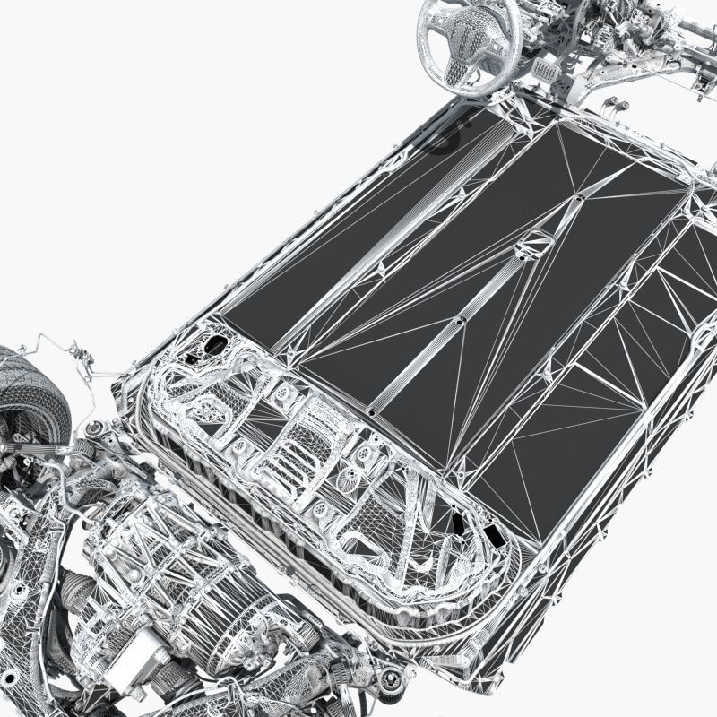 Electric Car Chassis 3D model_15