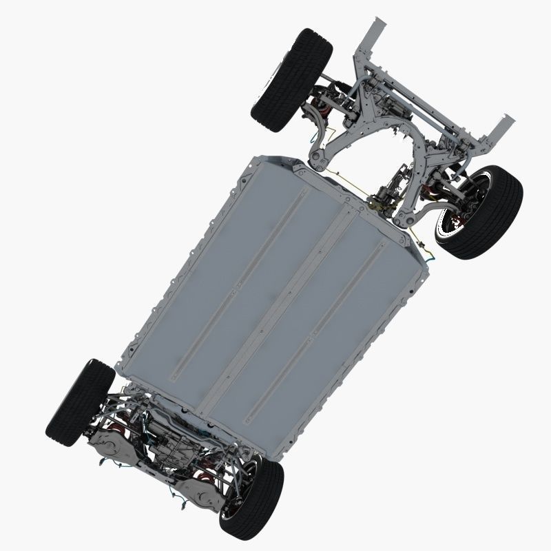 Electric Car Chassis 3D model_5