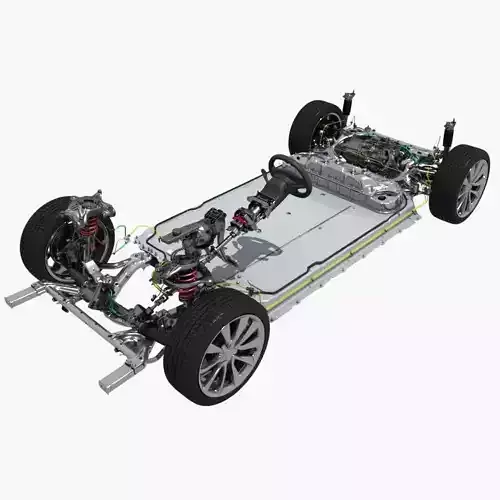 Electric Car Chassis 3D model