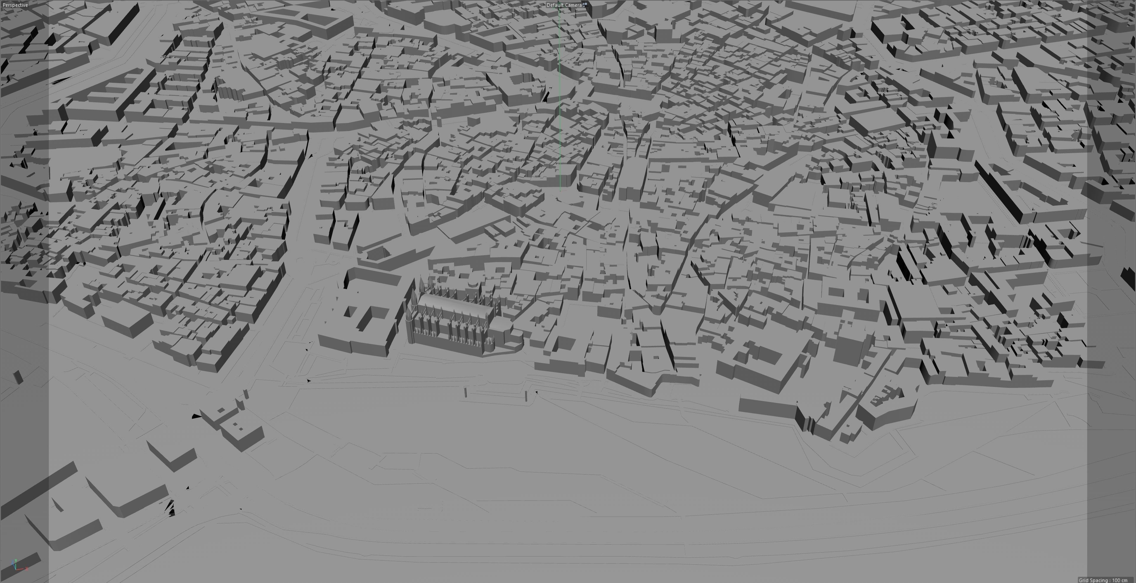 Palma Downtown Spain Low-poly 3D model_9