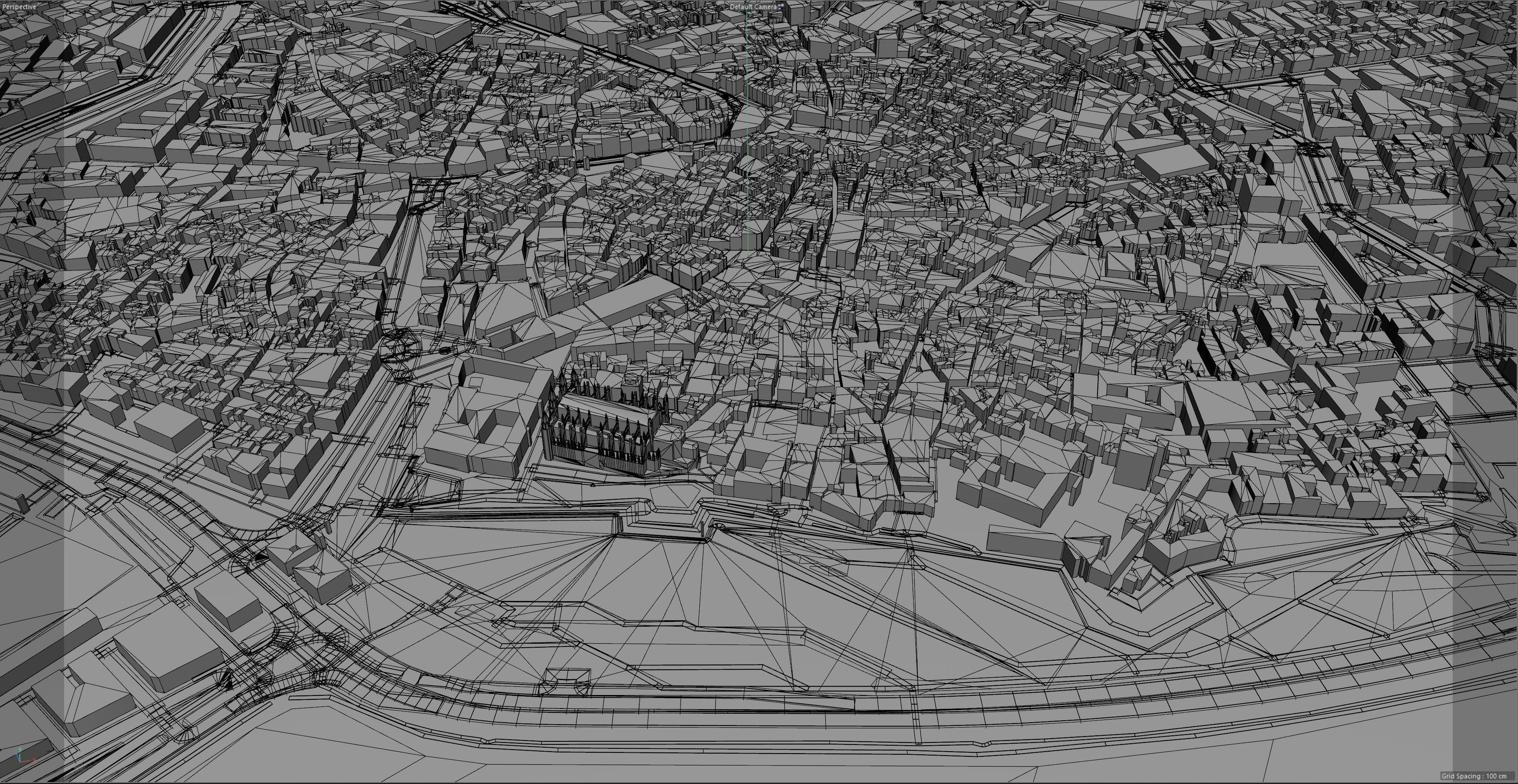 Palma Downtown Spain Low-poly 3D model_8