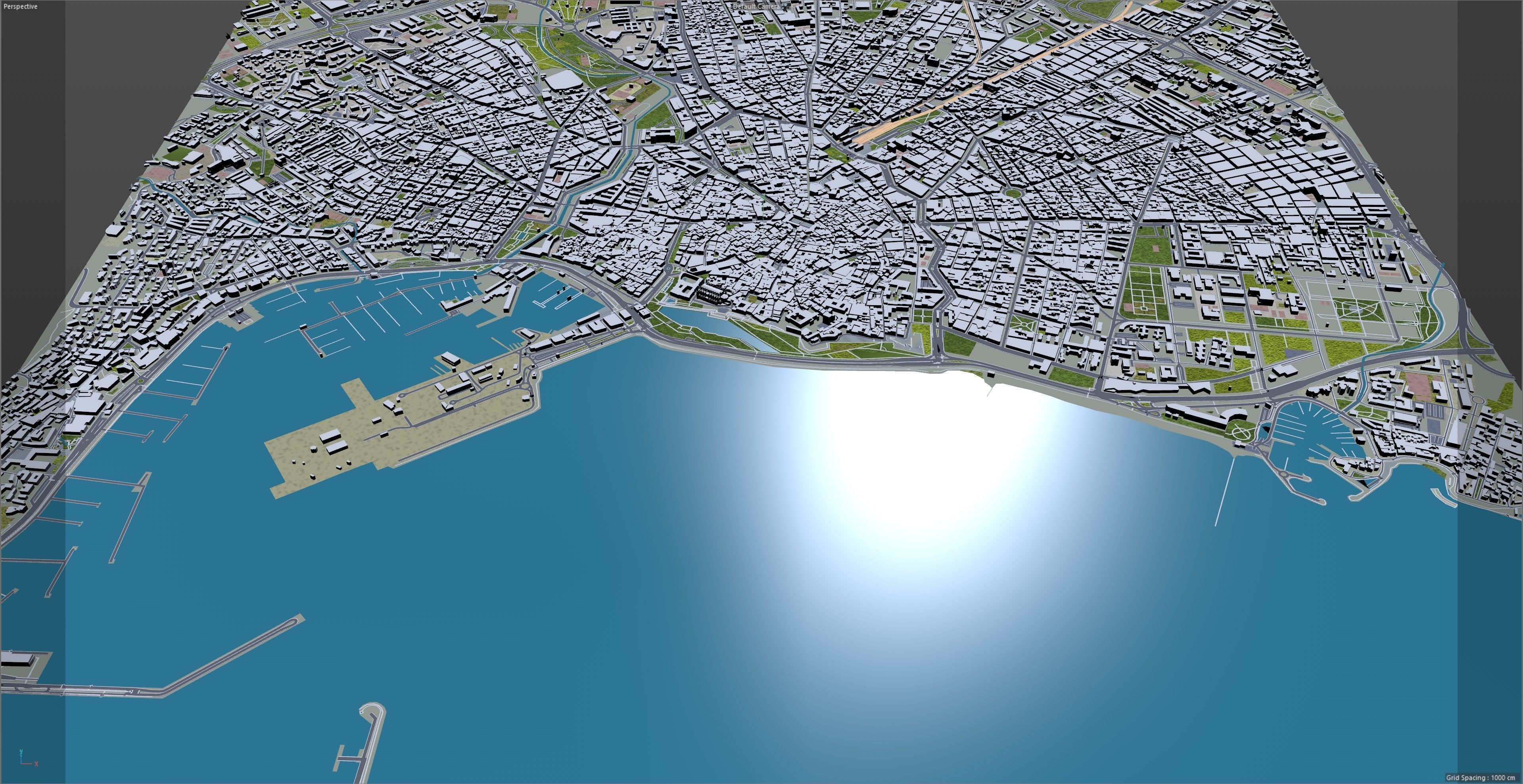 Palma Downtown Spain Low-poly 3D model_6