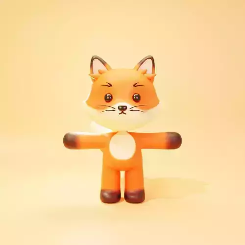Cute Cartoon Fox