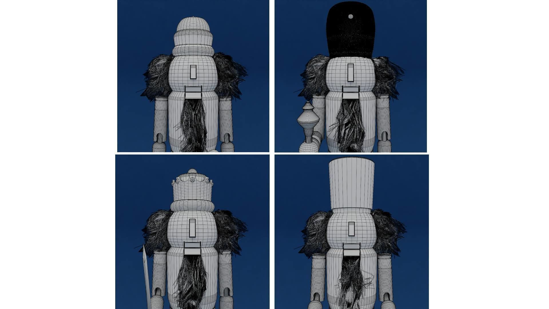 Nutcracker collection Low-poly 3D model_25