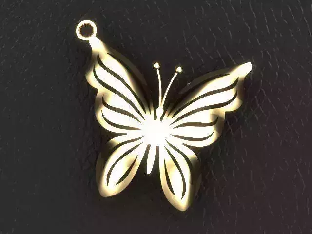 Butterfly set gold ring