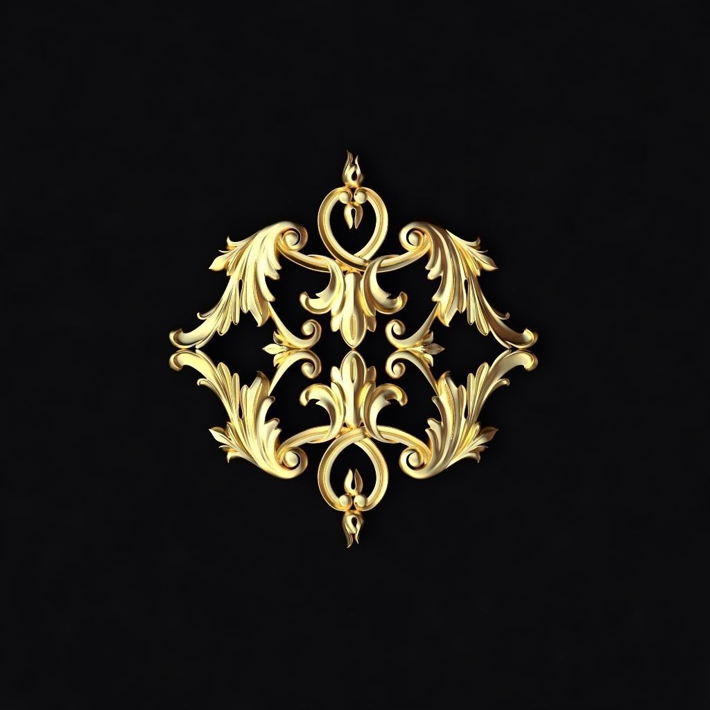 Collection 40 high quality center decors for furniture ornaments 3D model_39