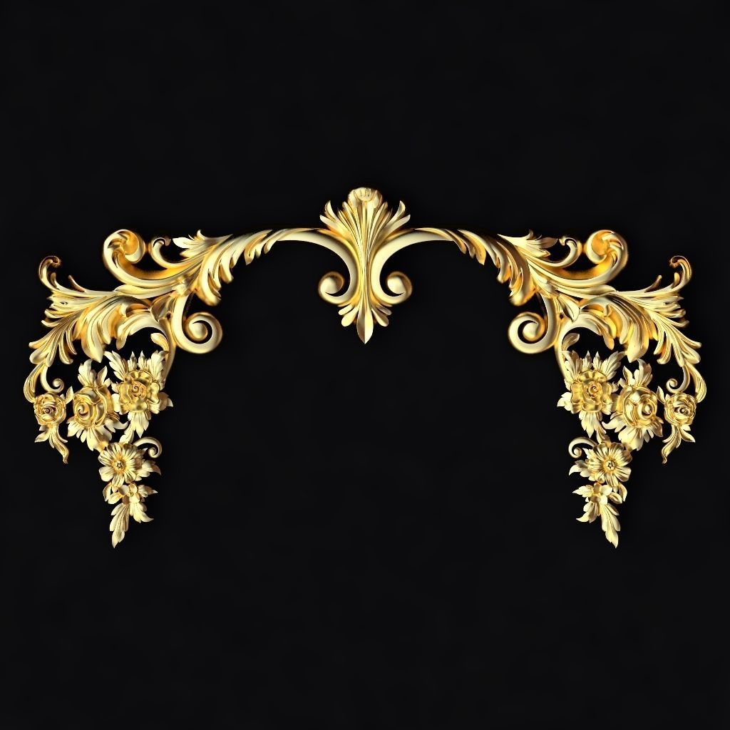 Collection 40 high quality center decors for furniture ornaments 3D model_23