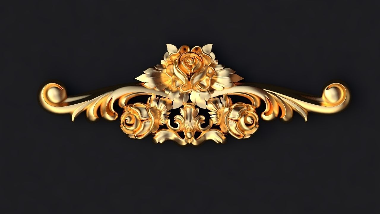 Collection 40 high quality center decors for furniture ornaments 3D model_7