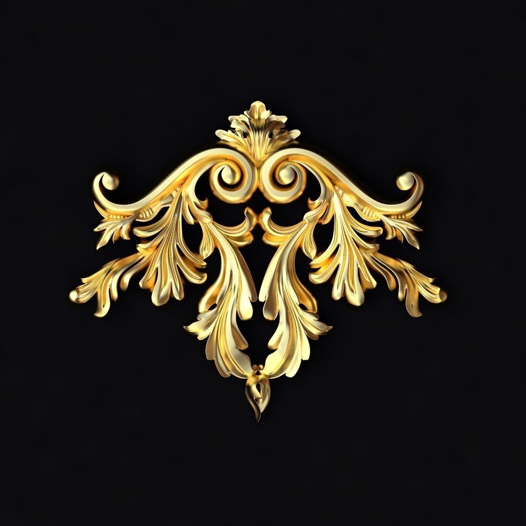 Collection 40 high quality center decors for furniture ornaments 3D model_13