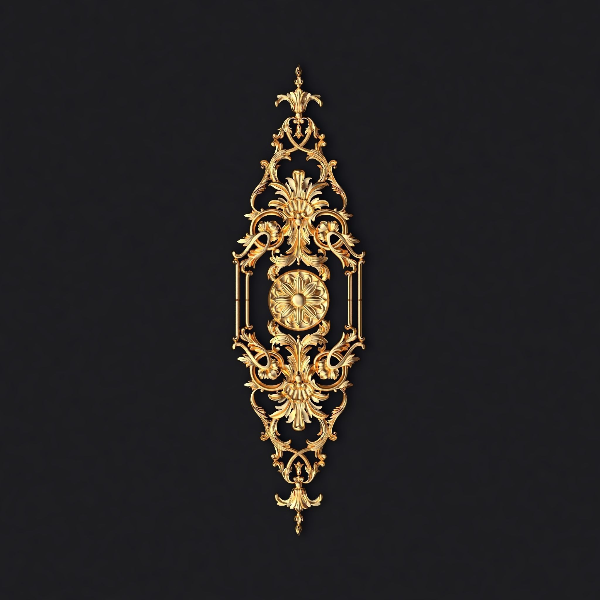 Collection 40 high quality center decors for furniture ornaments 3D model_8