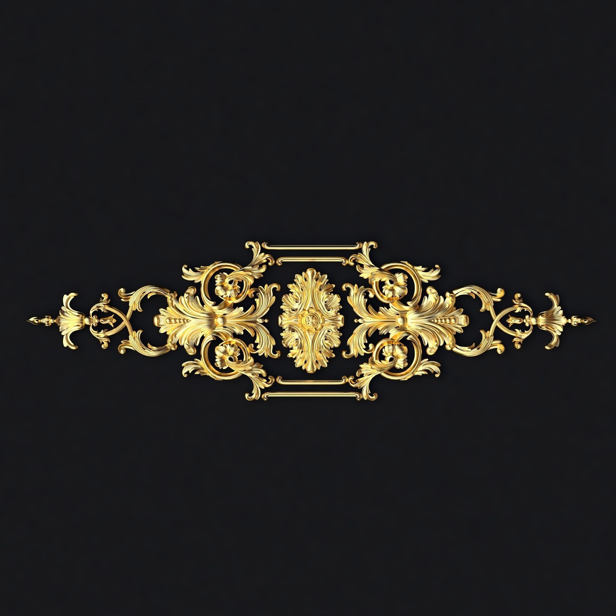 Collection 40 high quality center decors for furniture ornaments 3D model_5