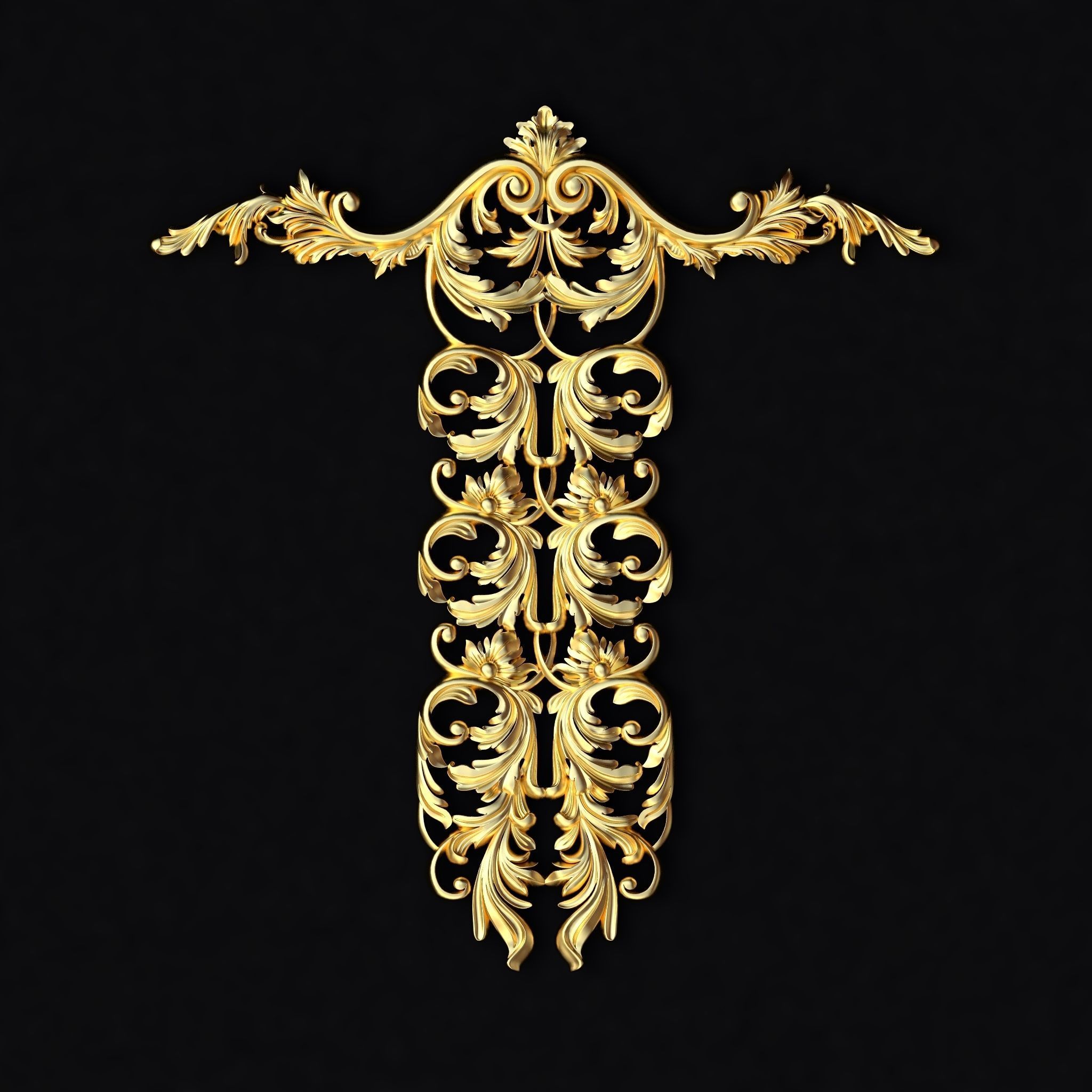 Collection 40 high quality center decors for furniture ornaments 3D model_15