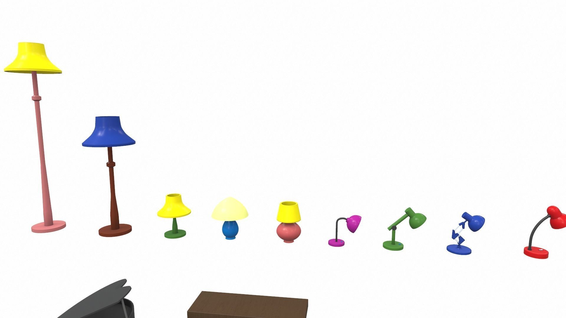 Cartoon household props pack vol 1 3D model_3