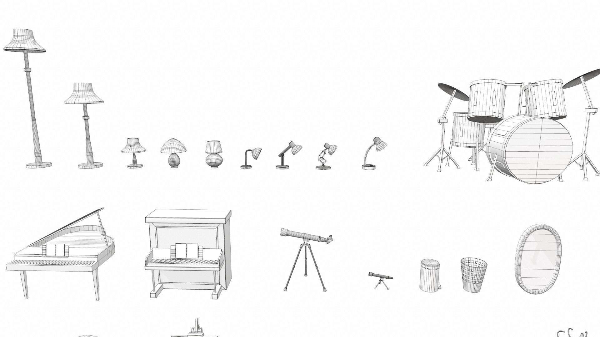 Cartoon household props pack vol 1 3D model_14