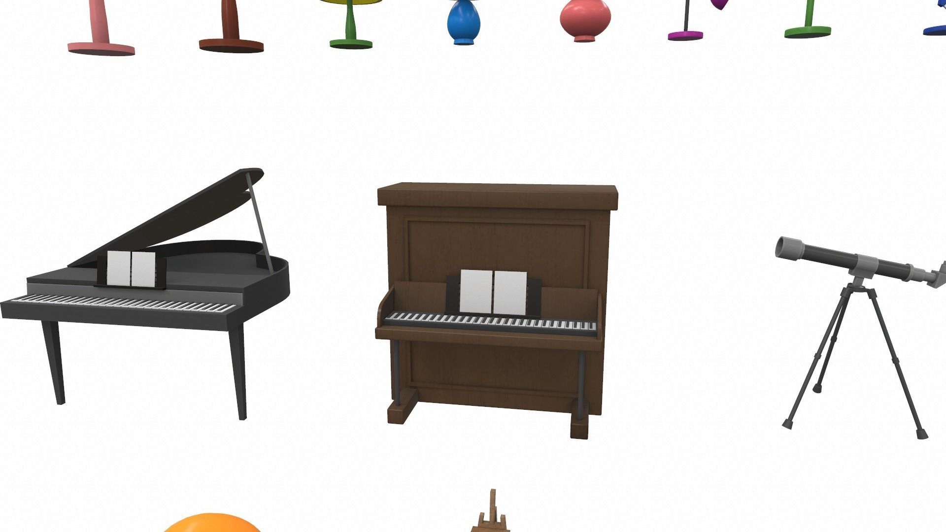 Cartoon household props pack vol 1 3D model_6