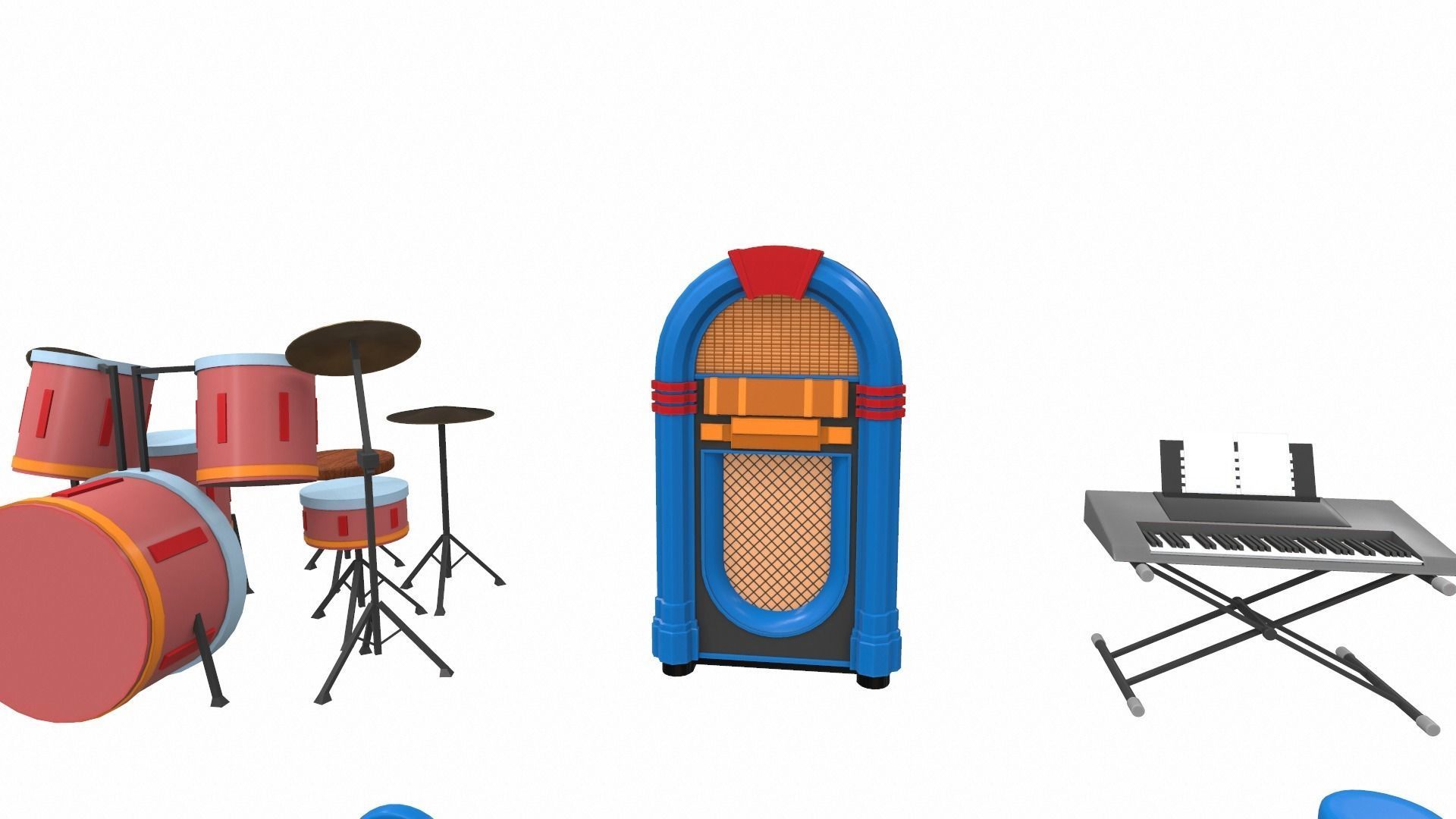 Cartoon household props pack vol 1 3D model_4