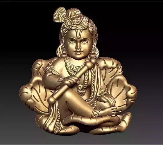 krishna pendent 3D print model