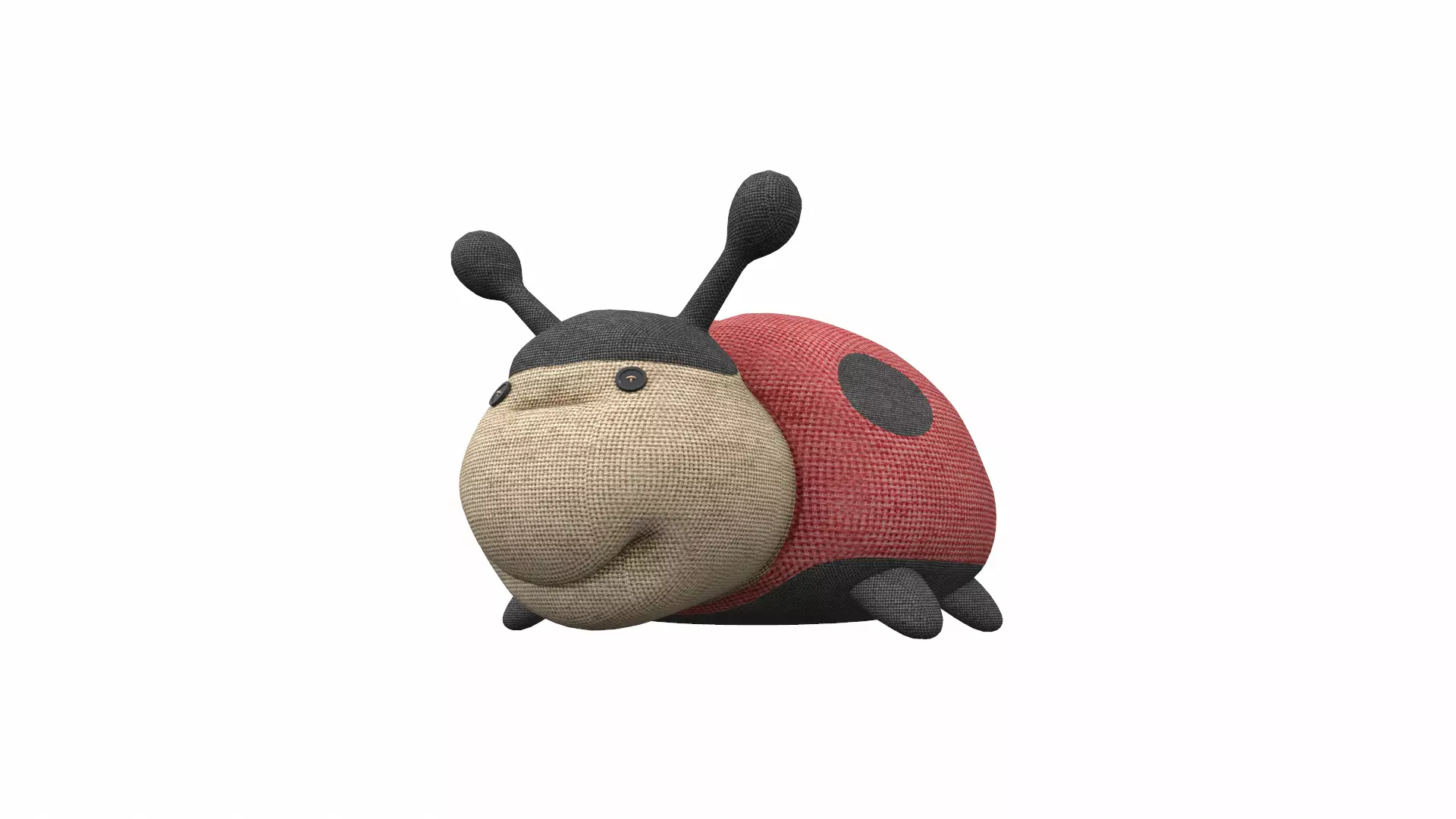 Plush toy ladybug 3D model