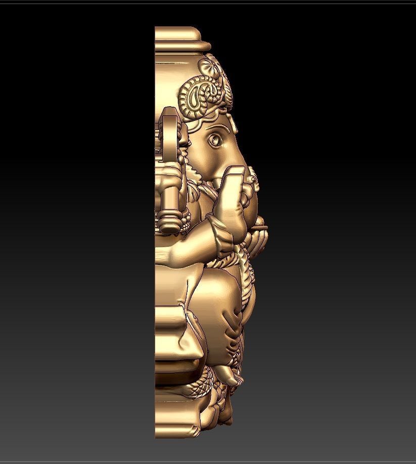 ganesha pendent 3D print model_3