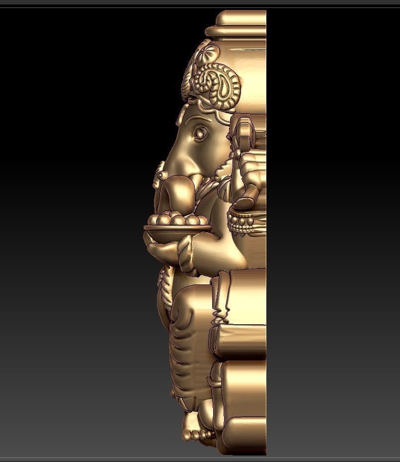 ganesha pendent 3D print model_1