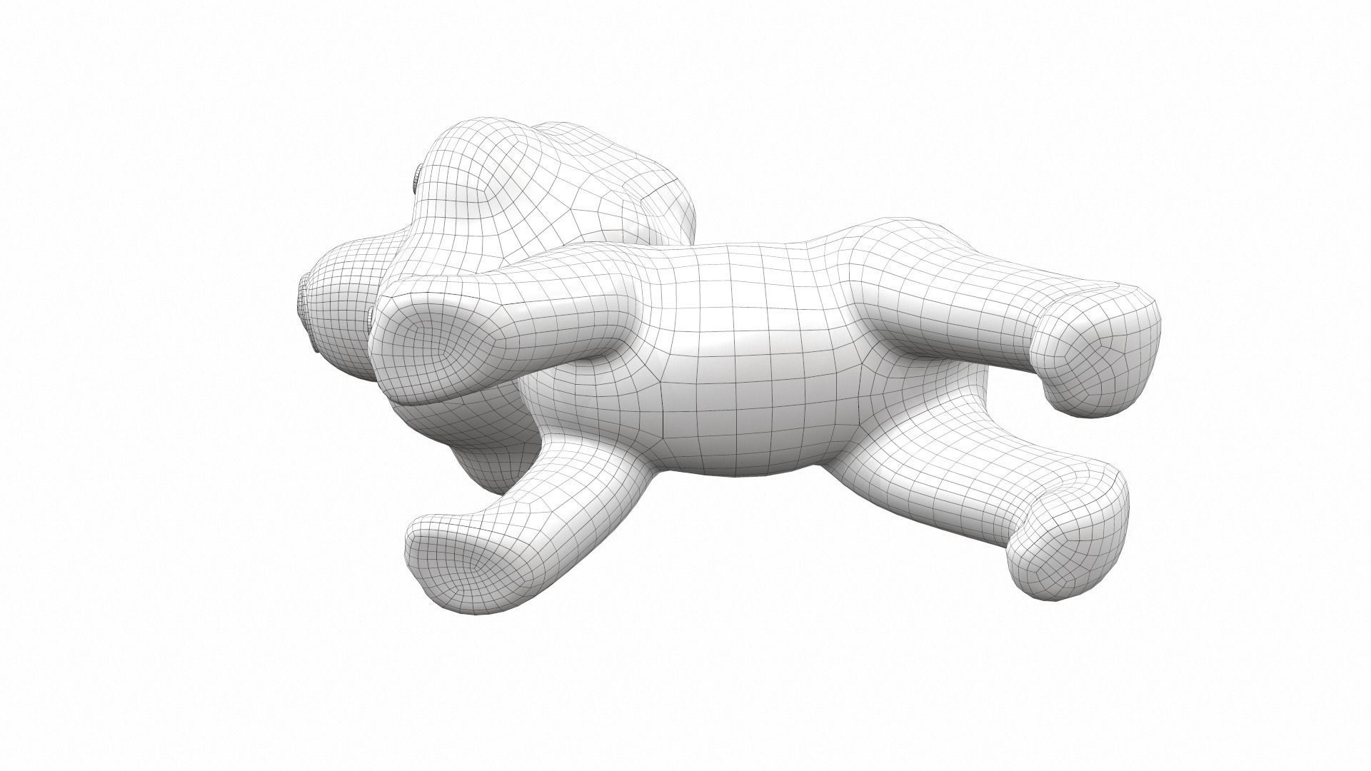 Plush toy lion 3D model_9