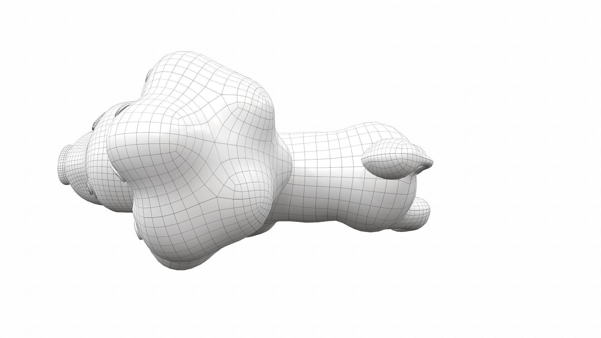 Plush toy lion 3D model_10