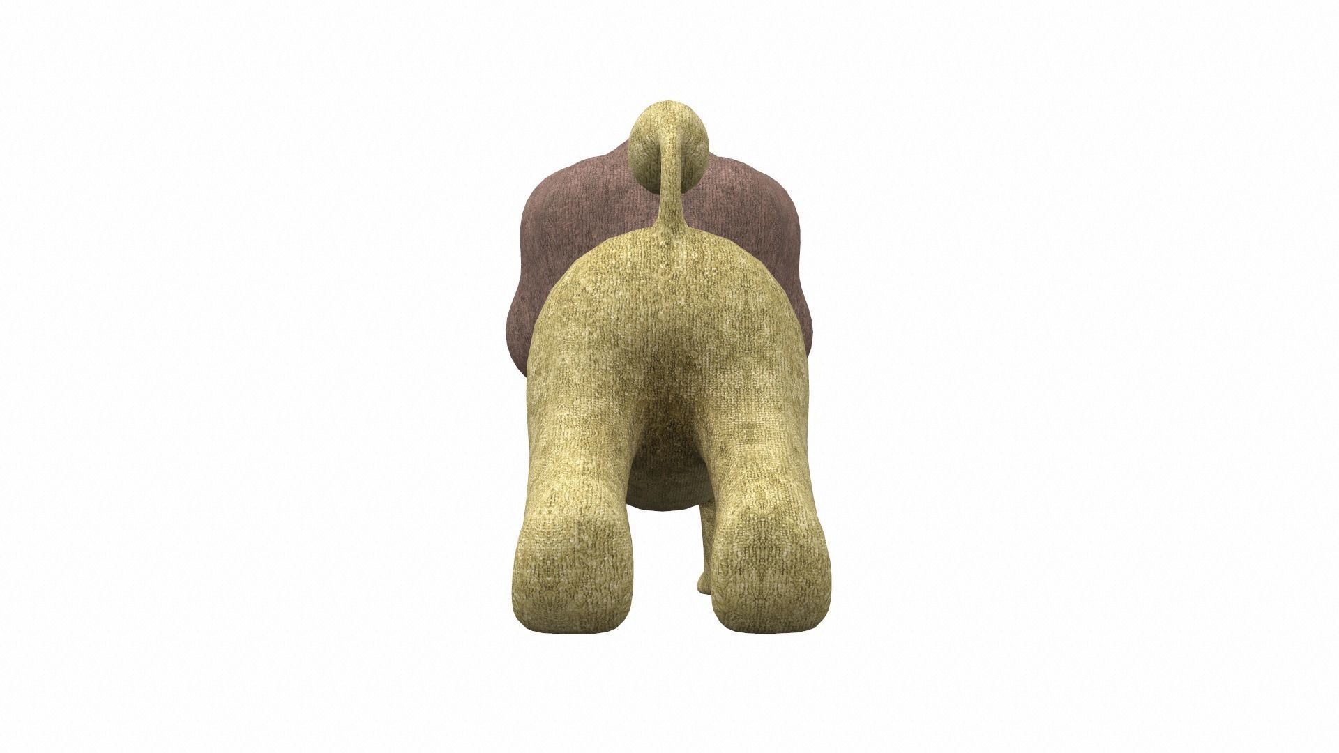 Plush toy lion 3D model_3