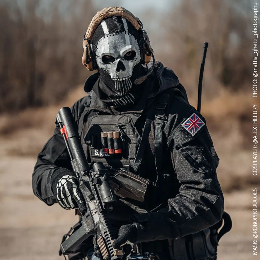 GHOST SIMON RILEY MW2 MASK - COD - MODERN WARFARE - WARZONE 3D print model_27