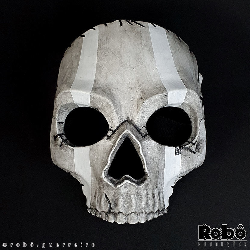 GHOST SIMON RILEY MW2 MASK - COD - MODERN WARFARE - WARZONE 3D print model_3