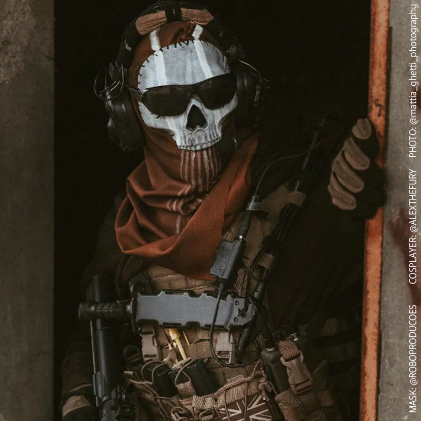 GHOST SIMON RILEY MW2 MASK - COD - MODERN WARFARE - WARZONE 3D print model_2