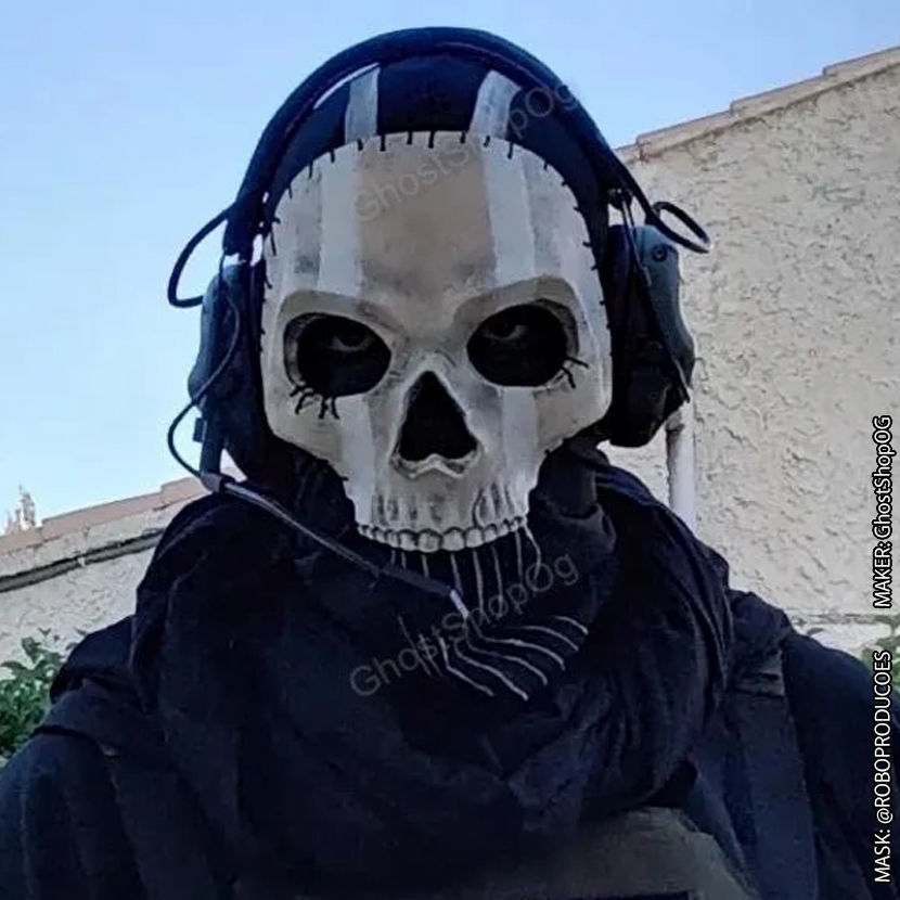 GHOST SIMON RILEY MW2 MASK - COD - MODERN WARFARE - WARZONE 3D print model_32