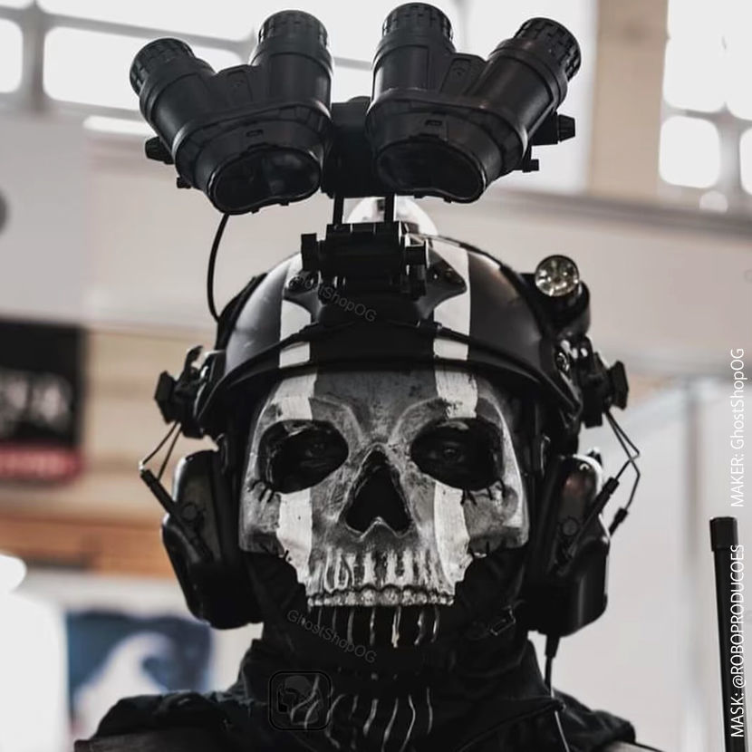 GHOST SIMON RILEY MW2 MASK - COD - MODERN WARFARE - WARZONE 3D print model_30