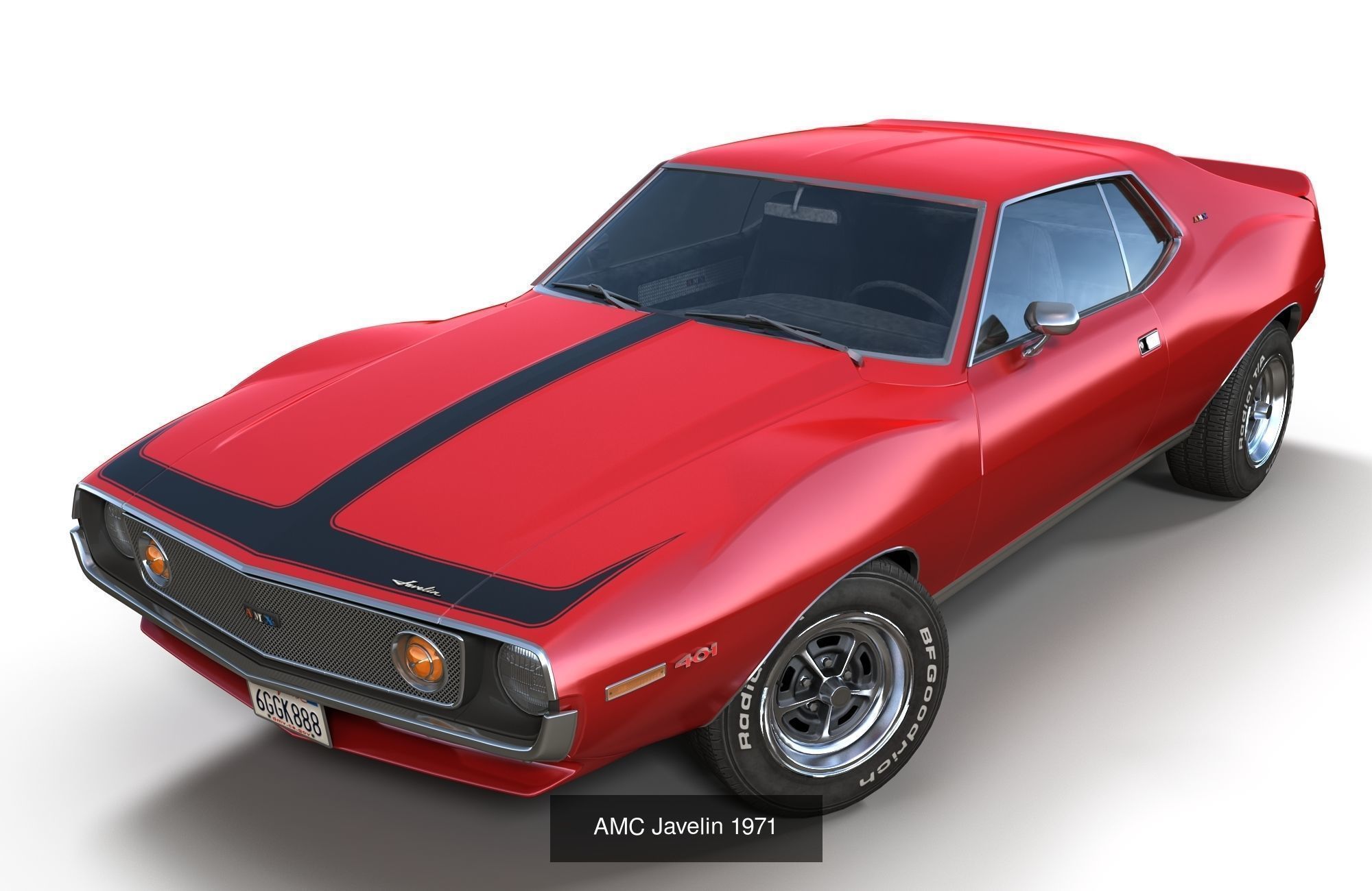 80s NewYork cars 3D Model Collection_10