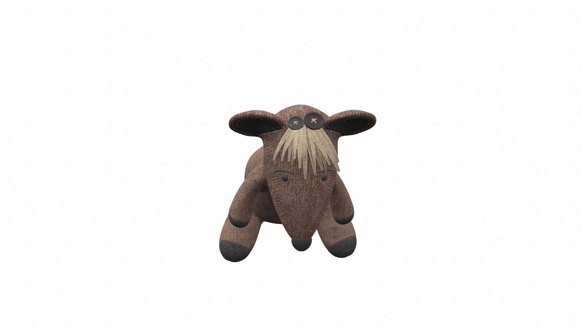 Plush toy mouse 3D model_5