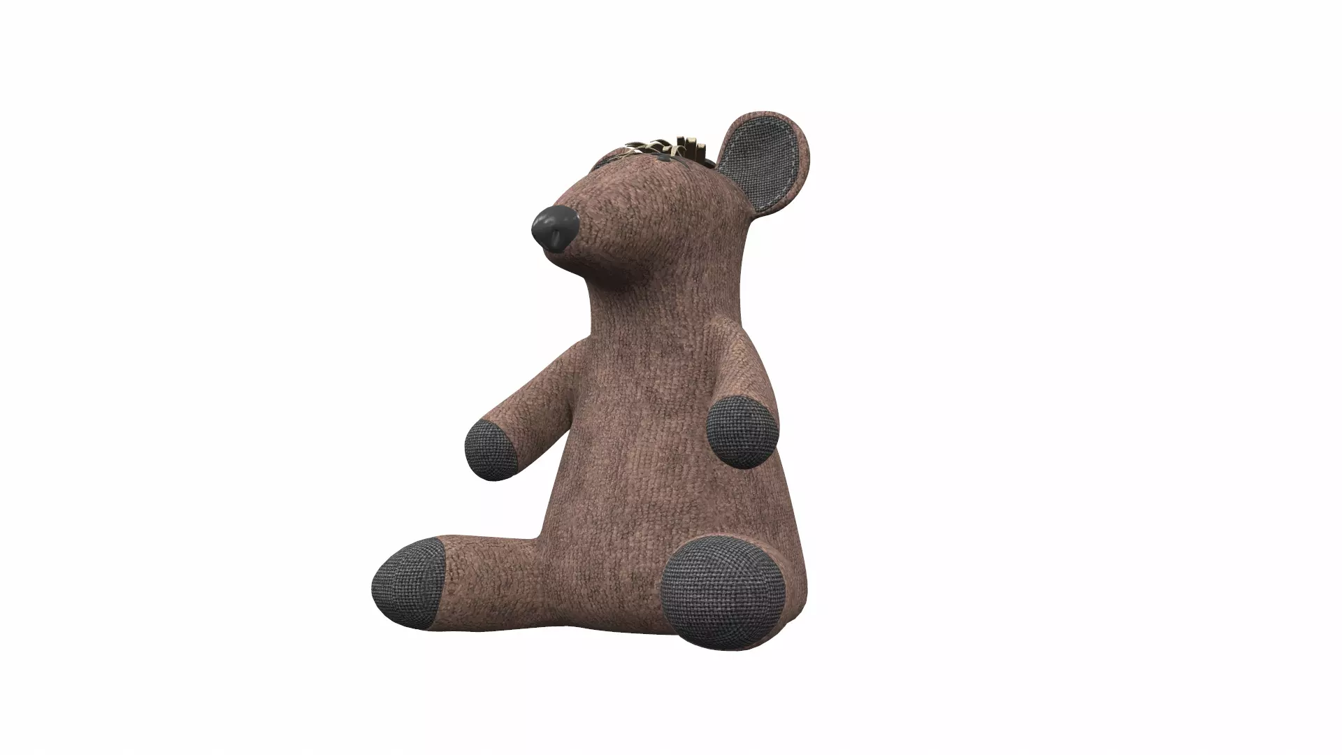 Plush toy mouse 3D model_0