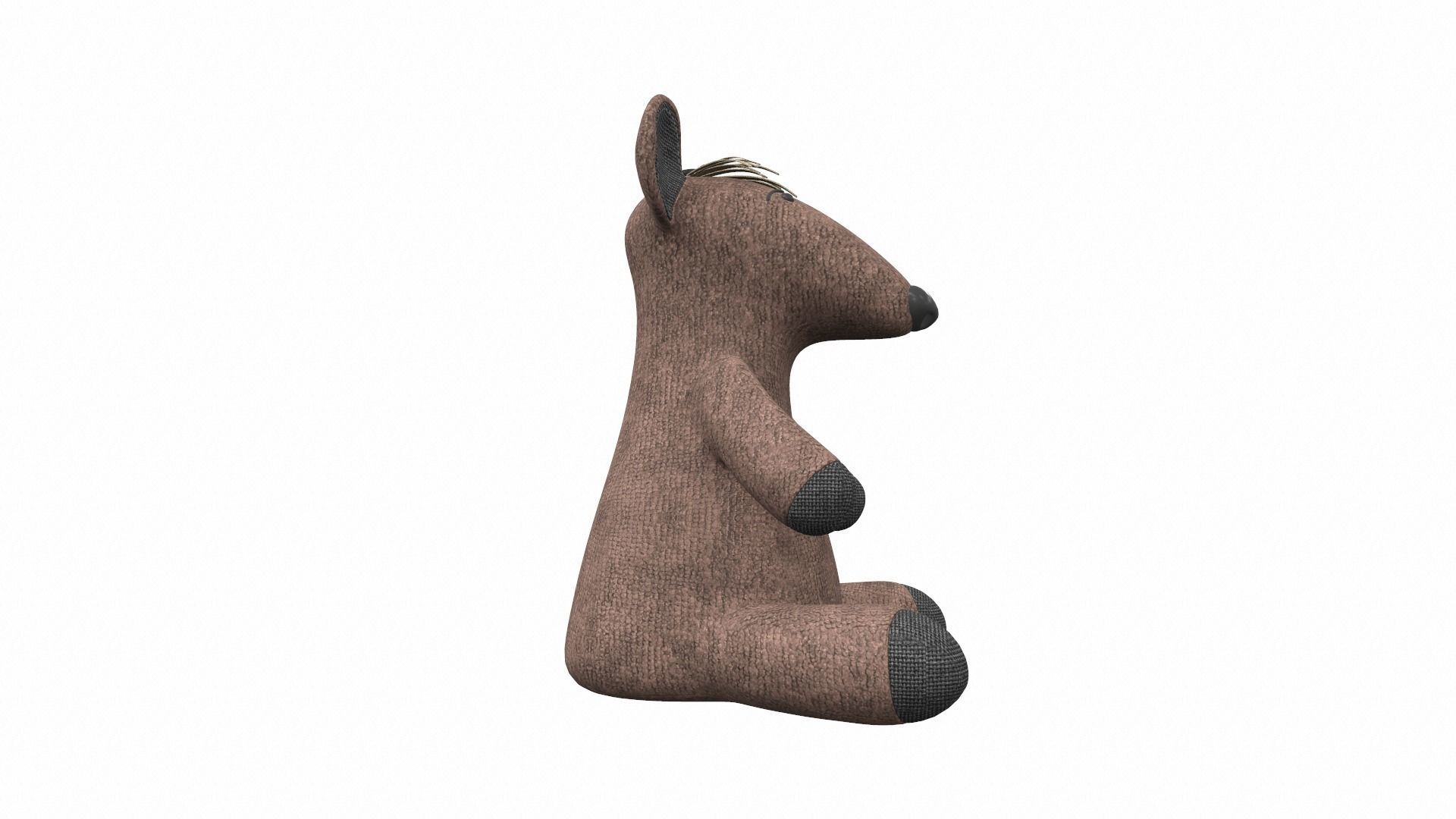 Plush toy mouse 3D model_2