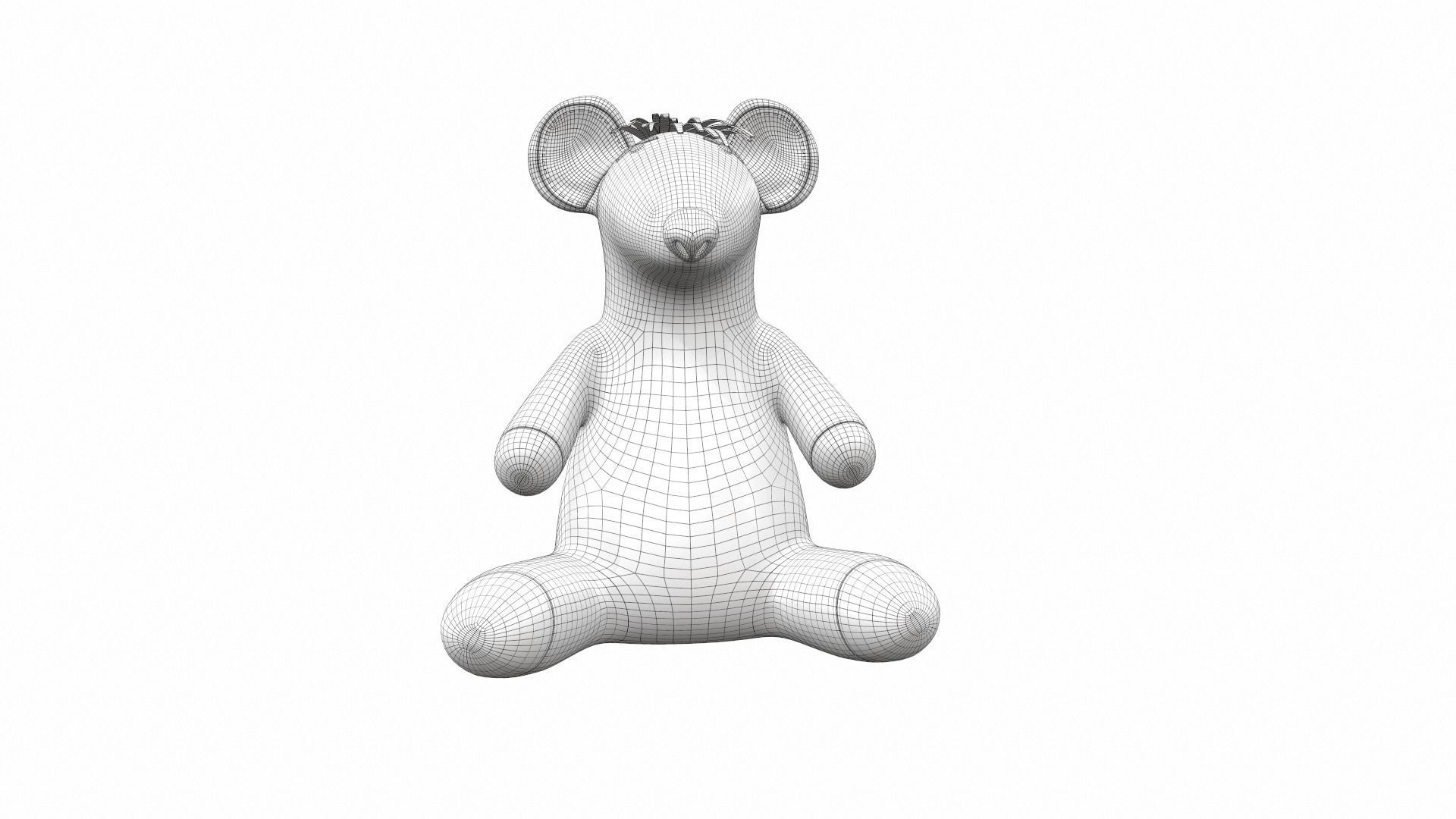 Plush toy mouse 3D model_6