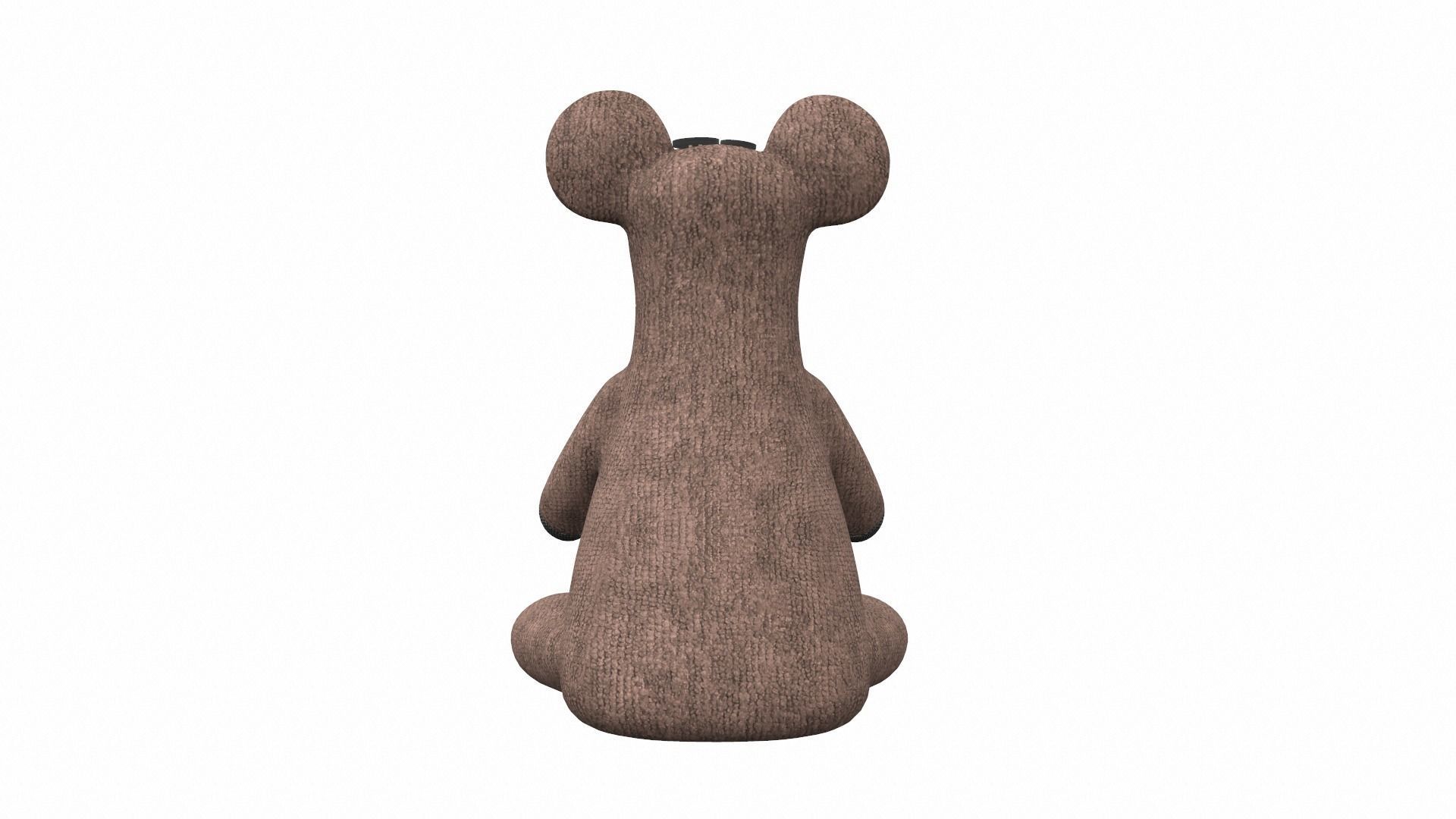 Plush toy mouse 3D model_3