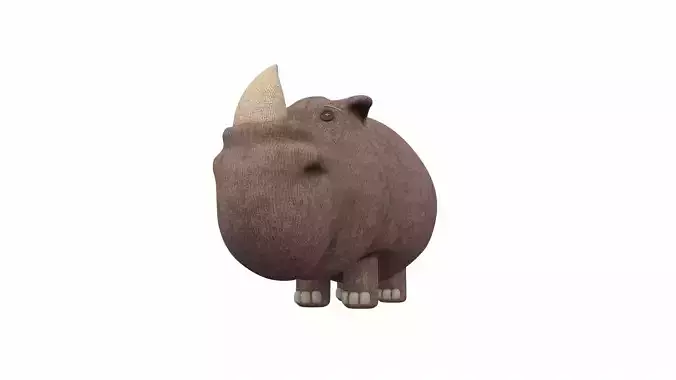 Plush toy rhino